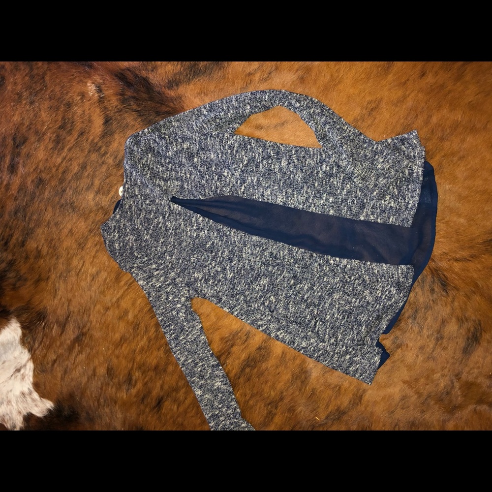 Navy/Grey Sweater